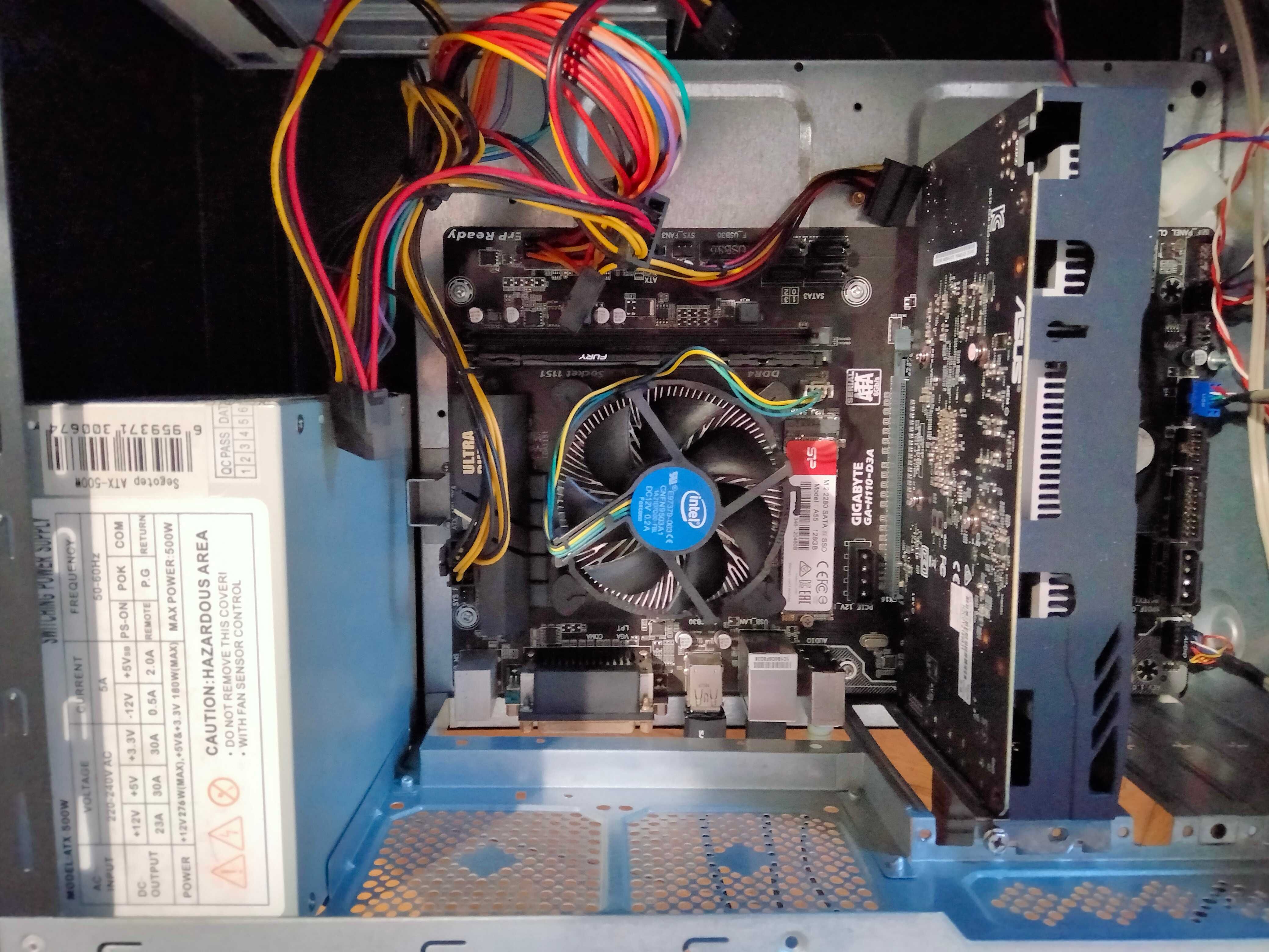 PC mid-end, componente NOI: i5 7500, 12GB RAM, GTX 1050, M.2, garantie