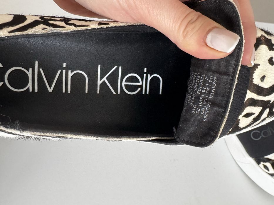 Pantofi Calvin Klein tip slip on marime 38 piele ponei
