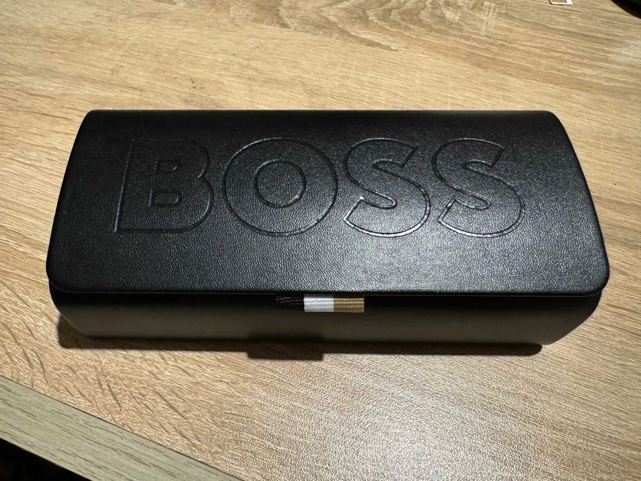 BOSS Слънчеви очила Aviator с поляризация, Черен