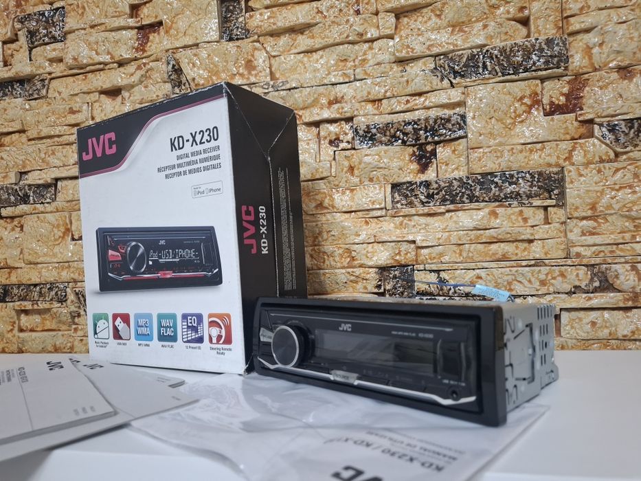 Radiocasetofon JVC cu aux si USB, ambalaj original