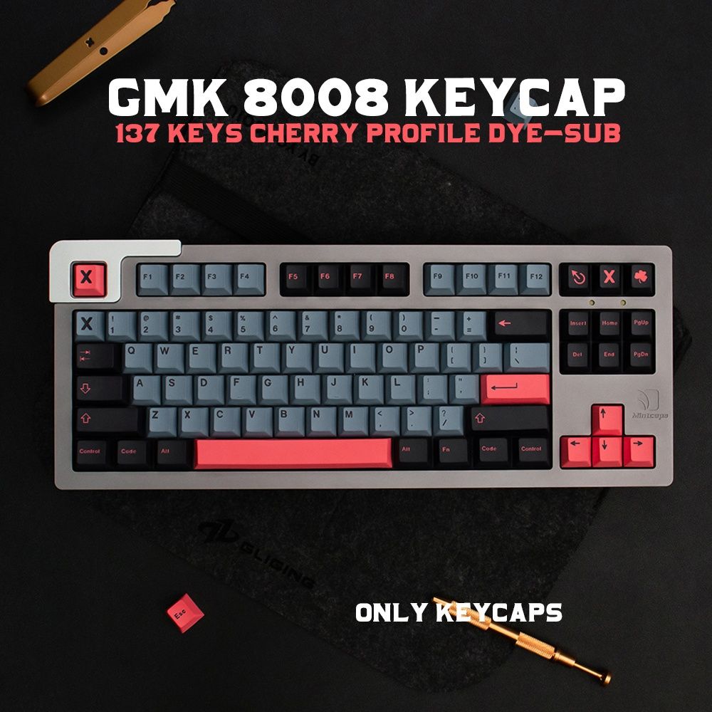 GMK Clones 8008 PBT Cherry