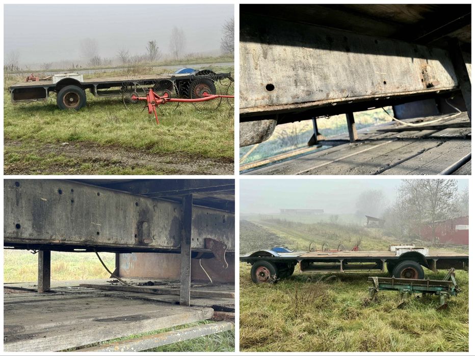 Remorcă agricolă 7,5Tone//8 Metri//Platformă pt Baloți  ~ 2.650€ Mureș