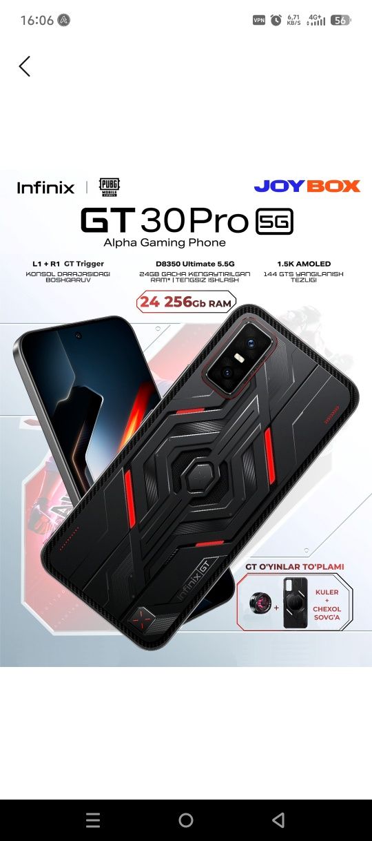 Infinix gt 30 pro