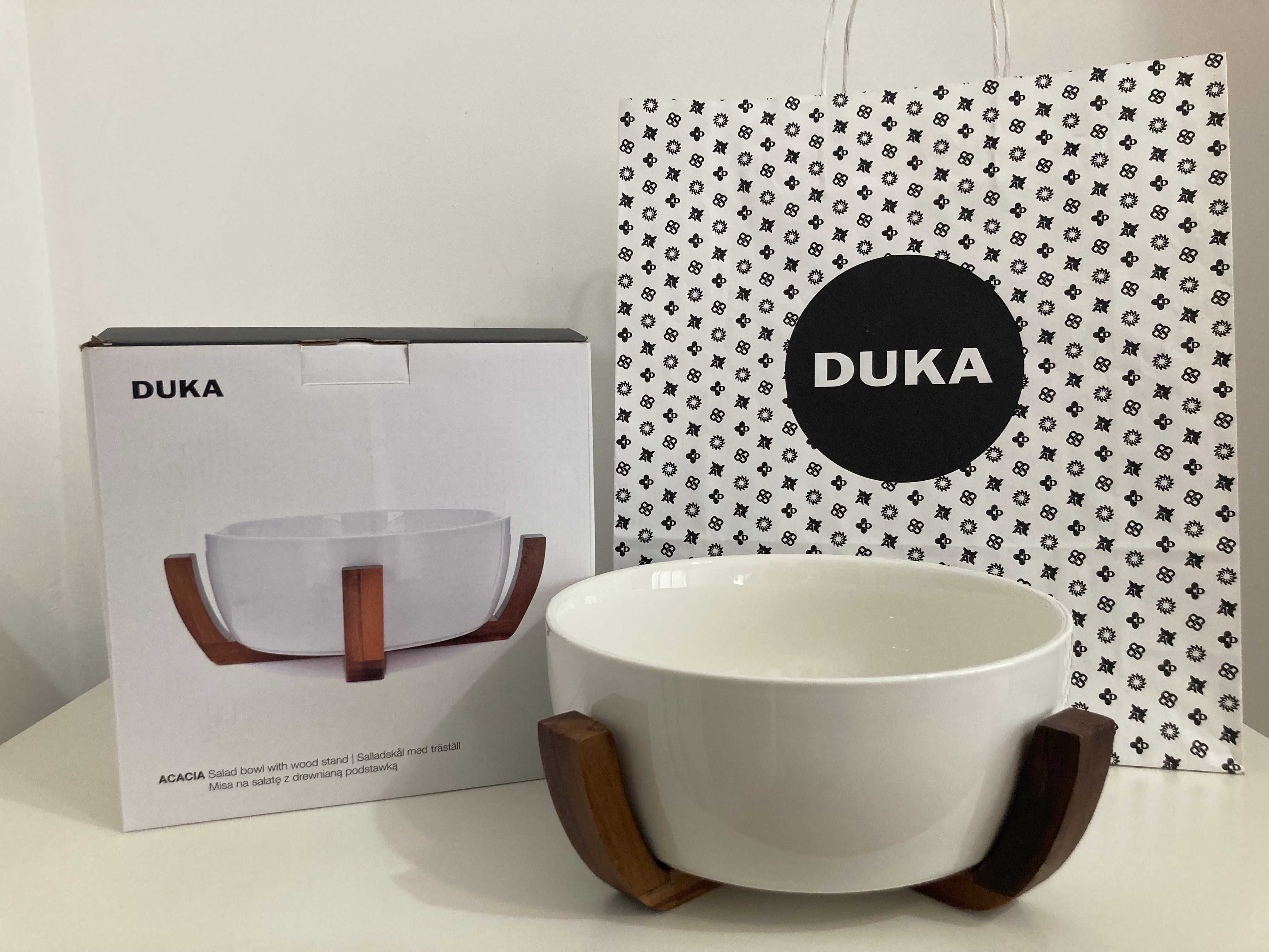 Нова купа DUKA ACACIA с дървена основа, 24 см, 3000 мл.