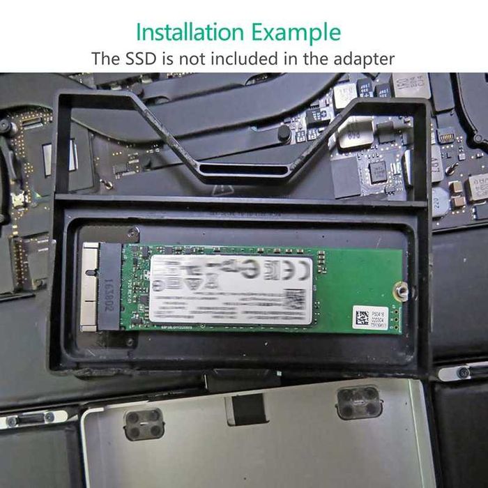 Adaptor SSD M.2 NVMe PCIe la 12+16 pini MacBook Air Pro 2013 2014 2015