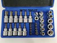 Set Trusa Chei Tubulare PROFIL E BITI TORX 3/8 34 Piese