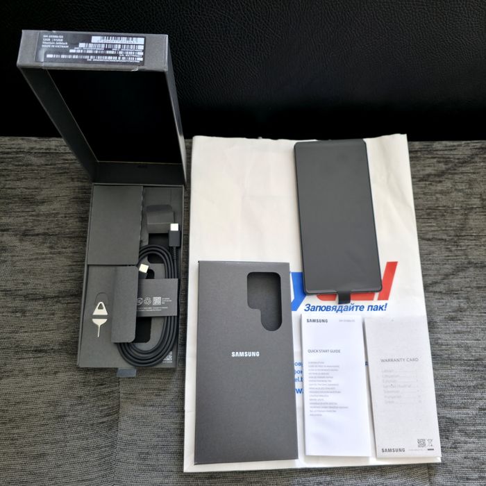 КАТО НОВ 512GB Samsung S25 Ultra Гаранция Citytel '27 JET BLACK