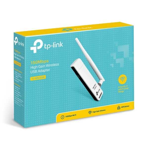 USB-адаптер высокого усиления TP-Link N150  TL-WN722N