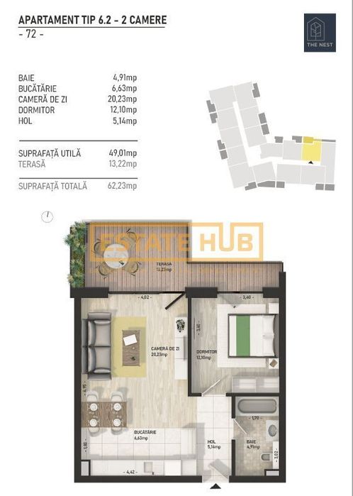 Ultimul apartament in ansamblul The Nest, predare imediata