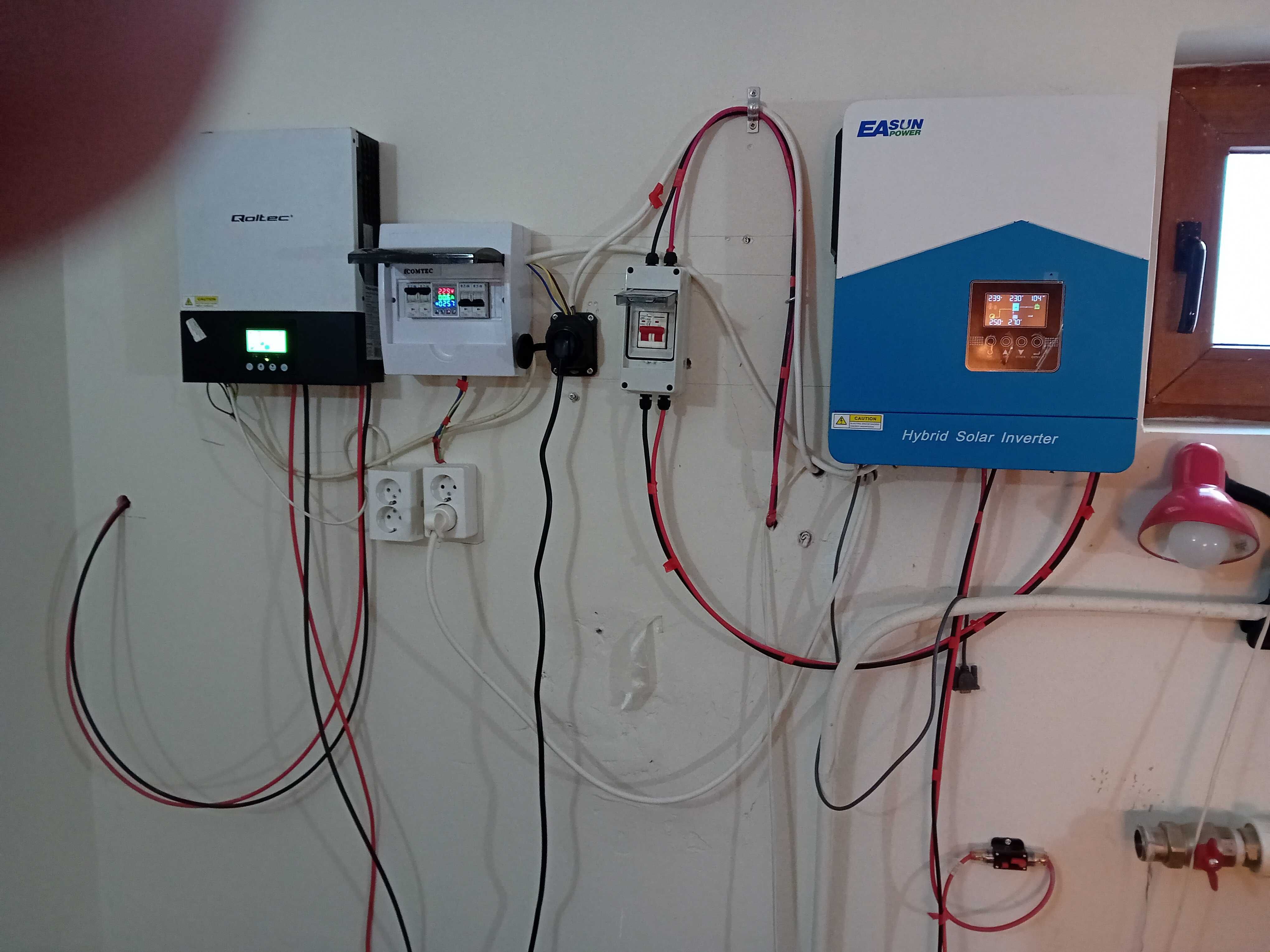 Invertor EASUN SMH II 4.2KW sinus pur 24V cu regulator MPPT 80A,NOU