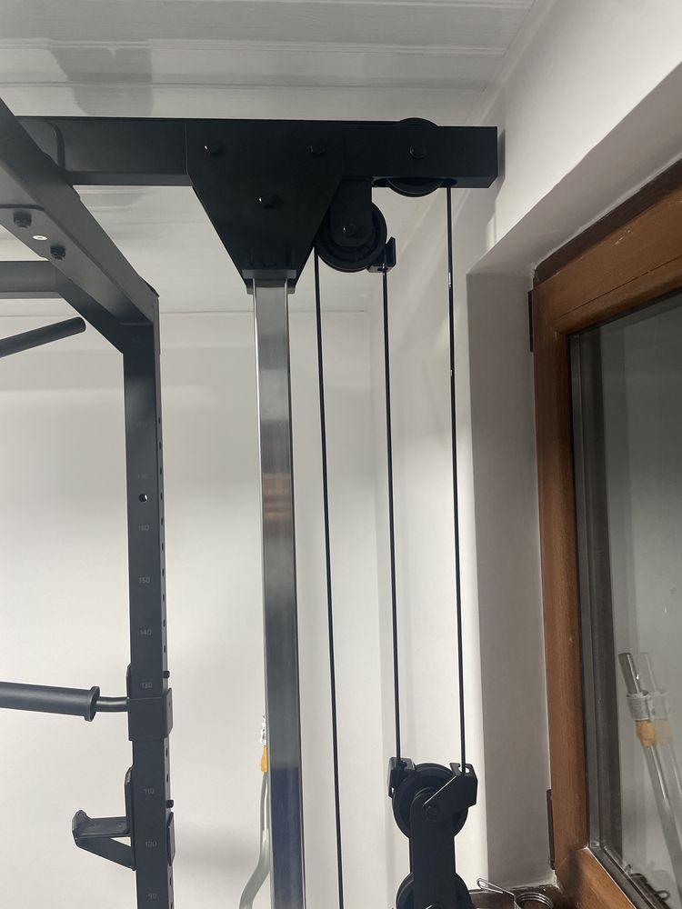 Горен и долен скрипец за клетка Power Rack 900 на декатлон