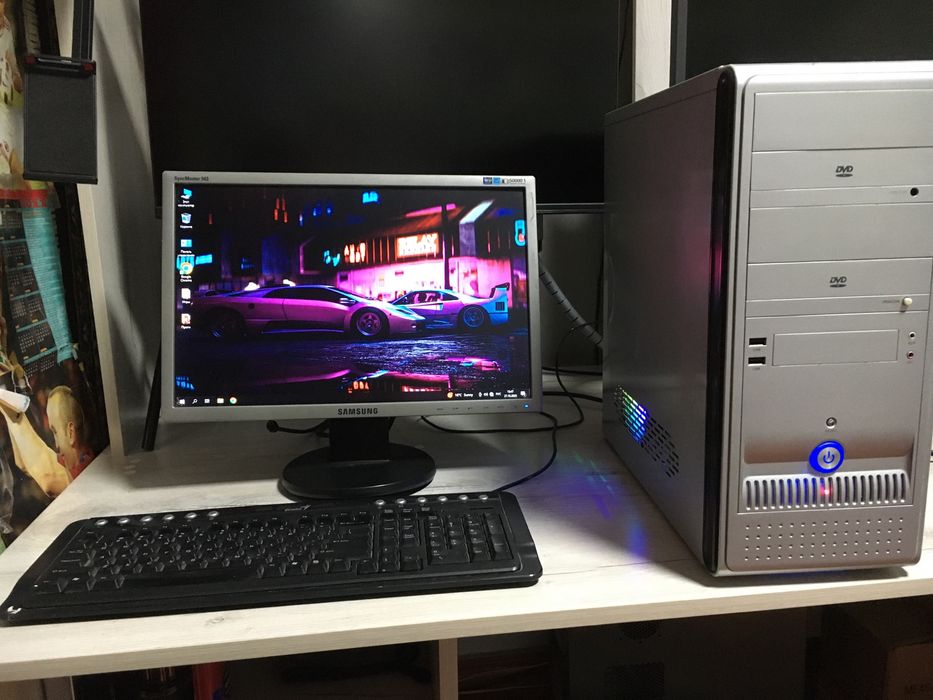 Компьтер core 2 duo e7500, 2gb ddr2, 8400gs, 320gb hdd