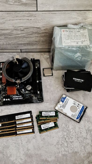 Комплектующие H110 I3 SsD ОзУ HDd