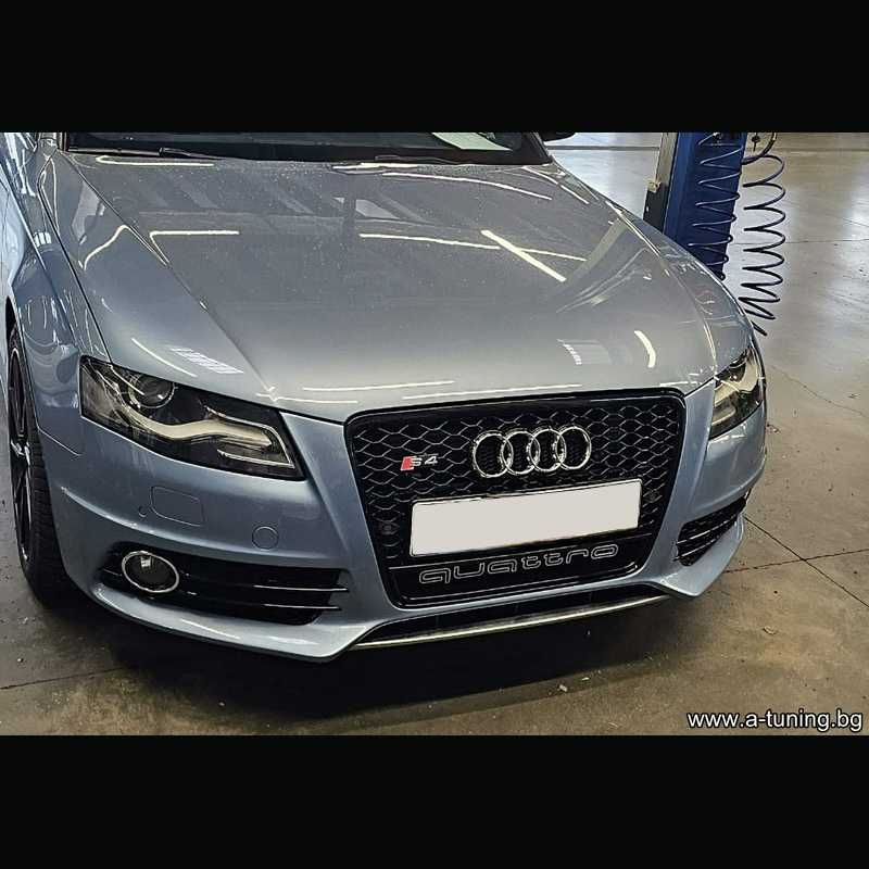 Решетка RS4 дизайн с Quattro за Ауди А4 B8 PF 2008,2009,2010,2011