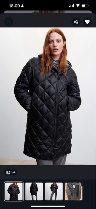 Ориганальный синтепон куртка на зиму бренд манго