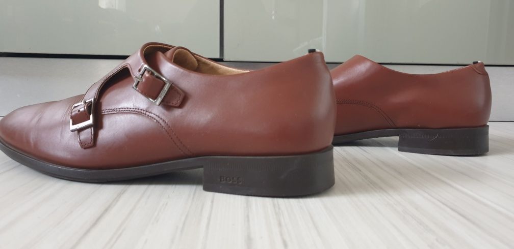 Hugo Boss Leather Bisiness / 45/29.5см ОРИГИНАЛ! Мъжки Обувки Ест.кожа