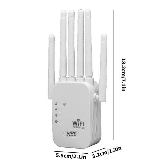 Repeater WIFI amplificator semnal 1200mb 6 Antene Extender WiFi