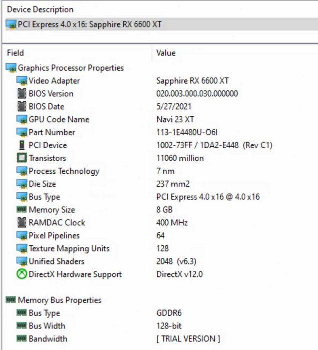 Saphire Radeon RX 6600 XT 8 GB Nitro+