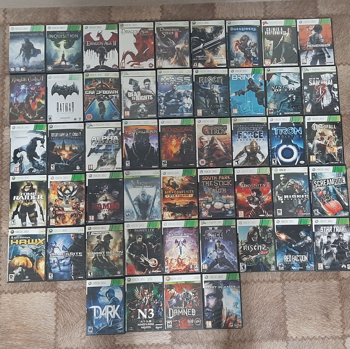 Продам игры на X BOX 360