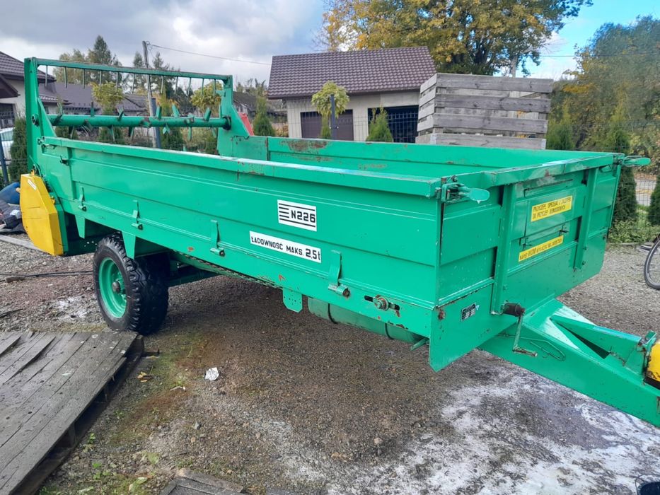 Remorca imprastiat gunoi/mig gunoi grajd 2,5 t