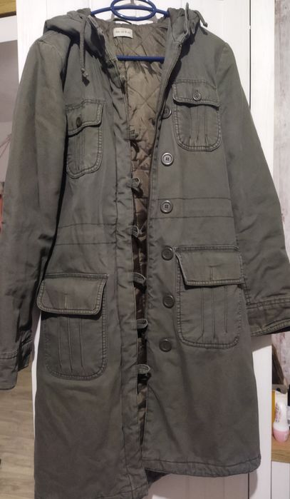 Зимно дамско яке - дълго, размер 40