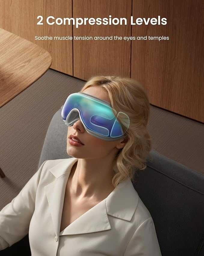 Масажор за очи RENPHO Eyeris 1 отопляема маска, компресия, Bluetooth