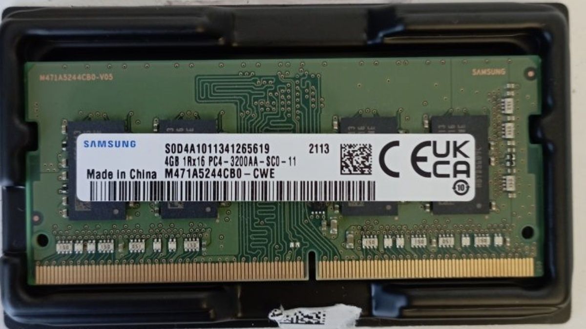 Memorie ram laptop Samsung 8gb (2×4) dual channel 3200 mhz DDR4