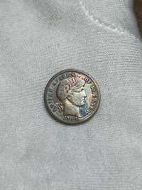 Moneda One Dime 1900 rara argint