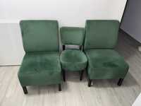 Fotolii+scaun catifea verde