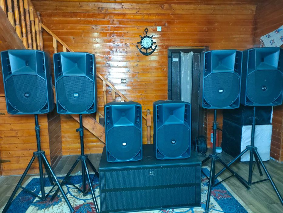 BOXE PASIVE RCF 725 husa , cablu si stativ inclus