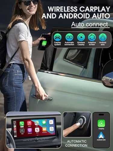 Нов Безжичен CarPlay Android Auto Адаптер USB Bluetooth кола автомобил