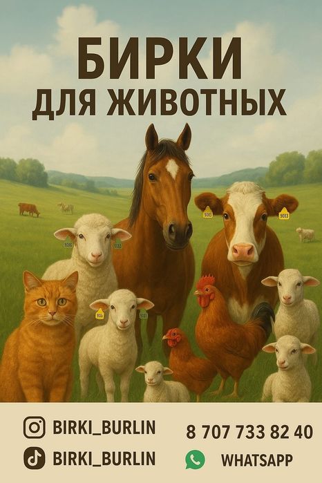 Бирки для животных