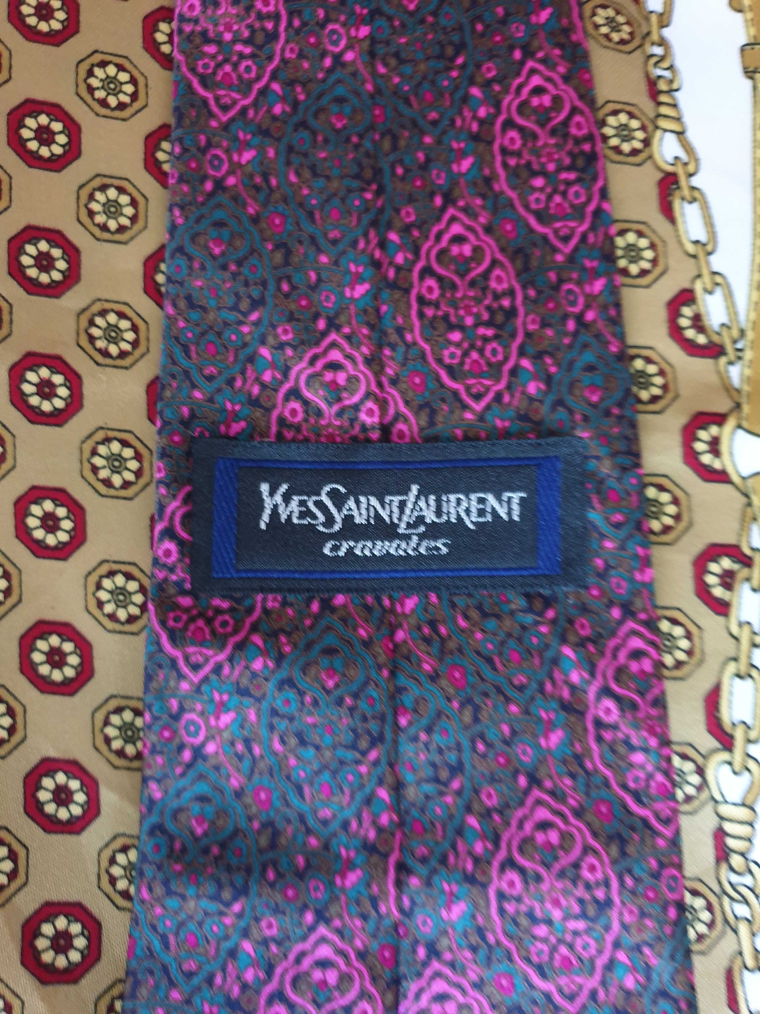 Cravata matase naturala YSL Yves Saint Laurent