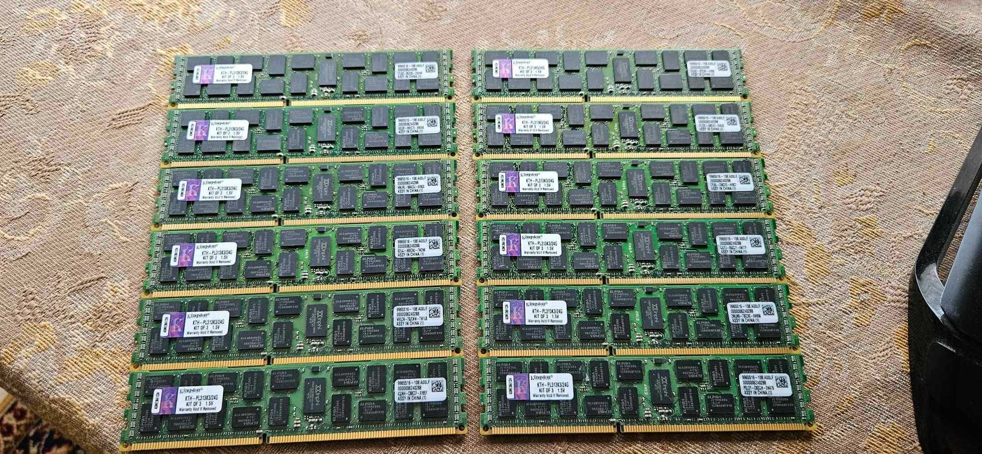 Memorii Server Kingstone kit 12 x 8GB DDR3 - ECC DIMM - KTH-PL313K3