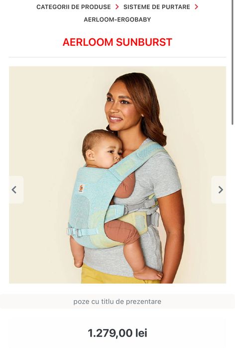 Marsupiu ergobaby aerloom