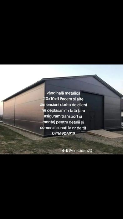 Vând structura metalica 20x10x4  la 6200€