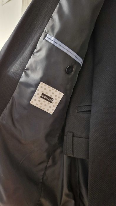 Costum Ginere Moda Aliss - Negru Elegant un singur nasture - OCAZIE