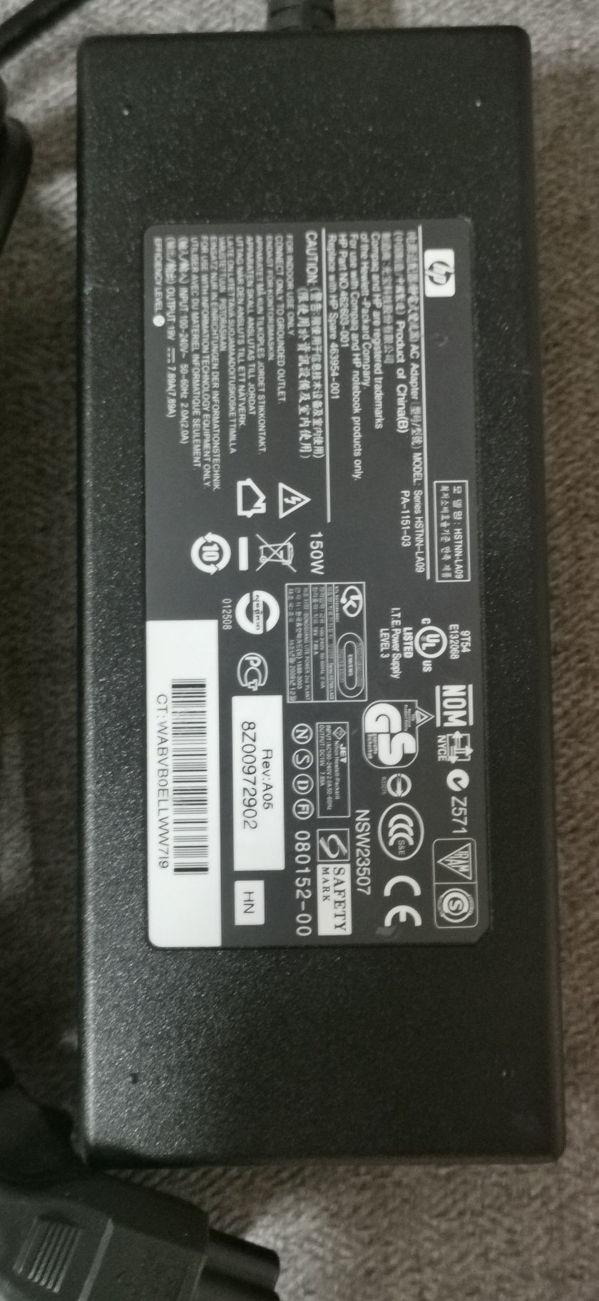 Блок питания для HP HSTNN-LA09 (150W)