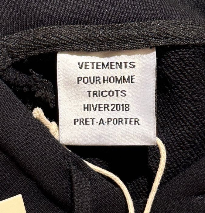 Vetements Antwerpen split hoodie