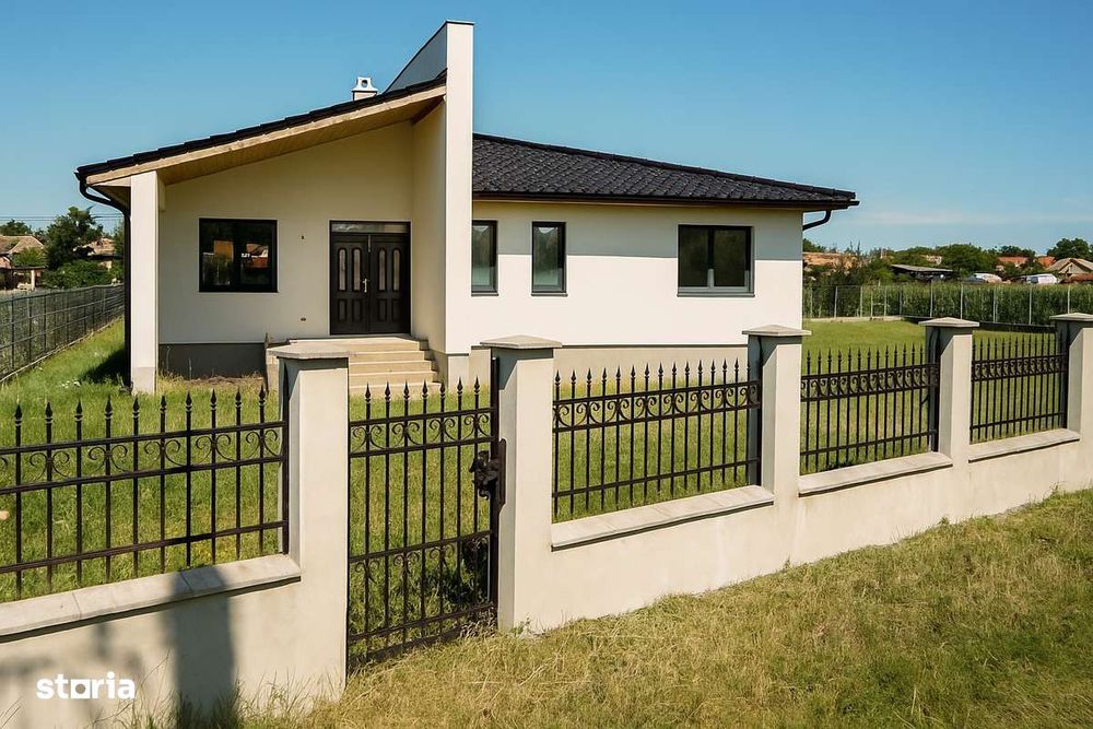 Casa in stil scandinav – 3 dormitoare, teren 2.100 mp – dublu front