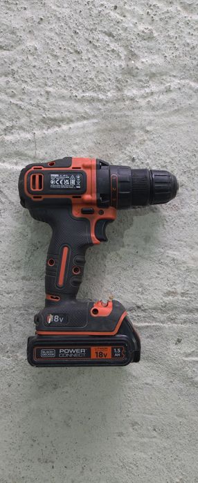 Акумулаторна бормашина BLACK&DECKER  18 V