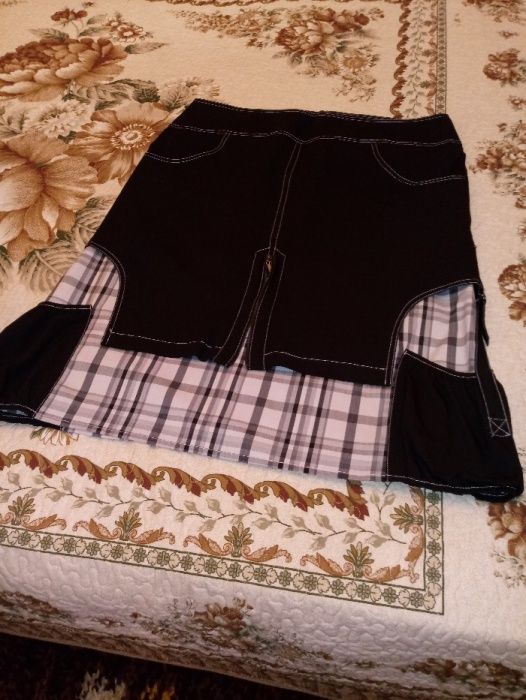 Юбка двухслойная, оригинальная, размер 54 (Турция)