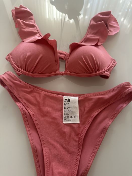 Costum baie roz H&M