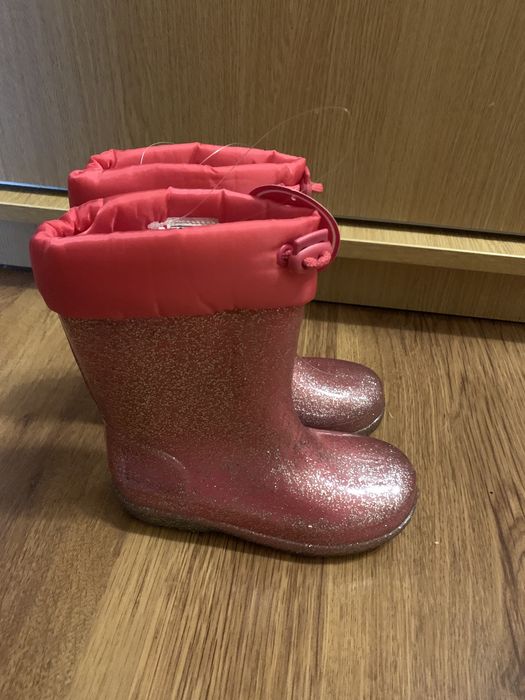 Cizme cauciuc imblanite noi 27/28 LC Waikiki