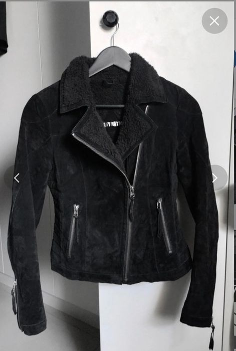 Geaca de piele intoarsa Freaky Nation