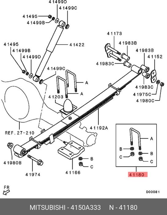 Bride arcuri lamelare Mitsubishi
