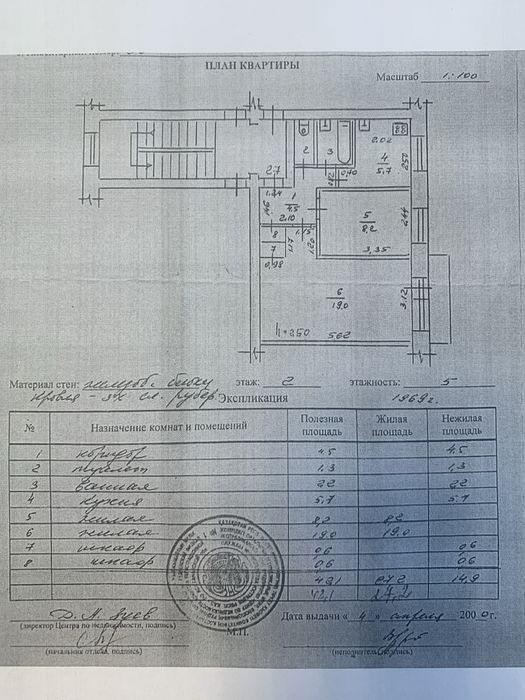 2 комнатная квартира пр.Комсомольский