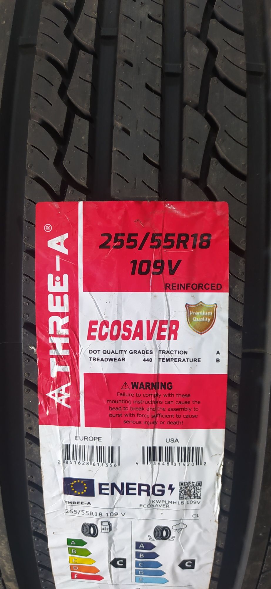 255/55R18. Three-A. Ecosaver
