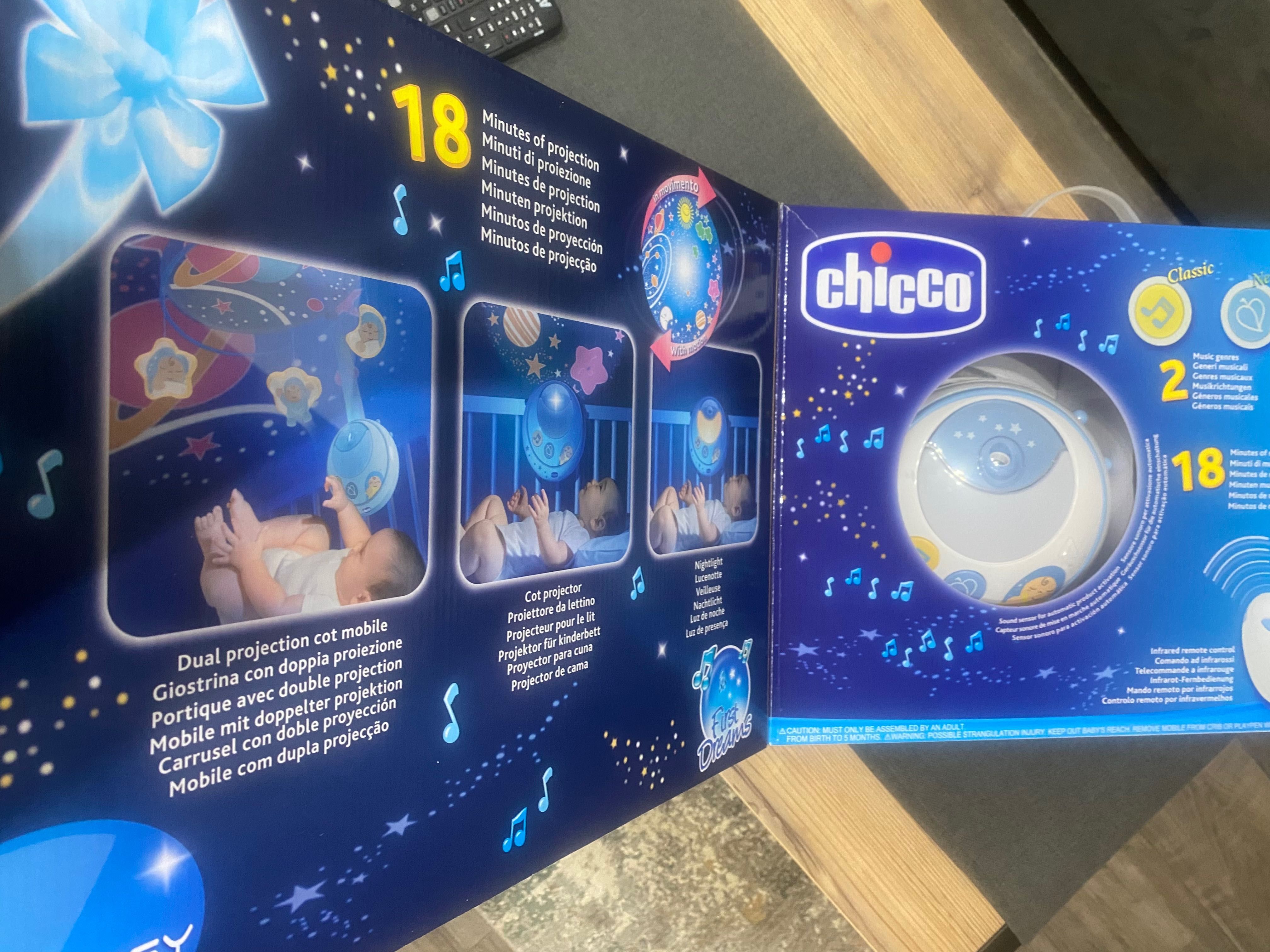 Въртележка за легло 2в1 Chicco First Dreams прожек