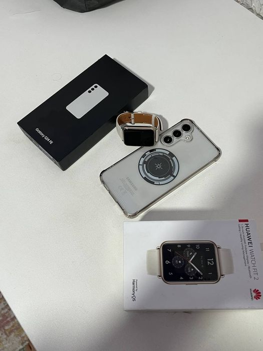 Samsung s24 fe + Huawei Watch fit 2